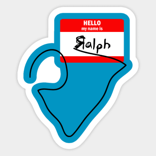 My name is ralph Sticker